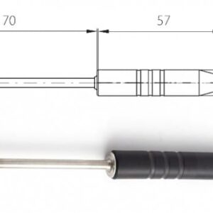Teplotní sonda 2034-220/E, konektor ELKA, kabel 1 metr