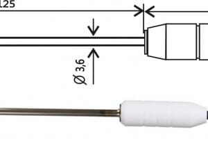 Teplotní sonda 2061-250/M, konektor MiniDin