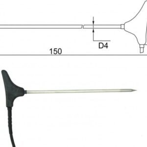 Vpichovací sonda 2091-250/C, konektor CINCH, kabel 1 metr