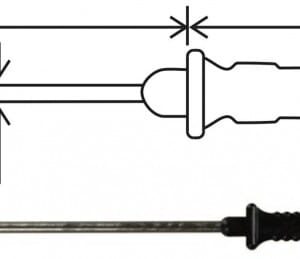 Teplotní sonda 2304-220/0, bez konektoru, kabel 1 metr