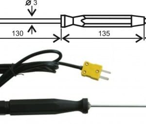 Termočlánková vpichovací sonda, typ "K", CZ900