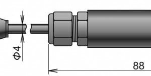 Sonda teploty a relativní vlhkosti s digitálním výstupem DIGIL/M-10, konektor MiniDin, kabel 10 metrů