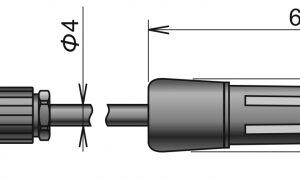 Sonda teploty a relativní vlhkosti s digitálním výstupem DIGIS/E-5, konektor ELKA, kabel 5 metrů