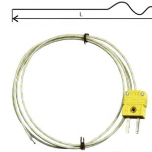 Termočlánková drátová sonda, typ "K", GD700, s konektorem, délka 2 metry