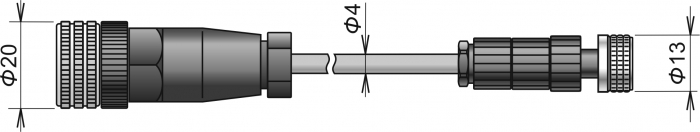 Kabel prodlužovací k sondě CO2 Kabel prodlužovací k sondě CO2